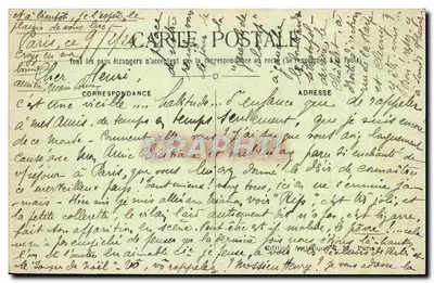 Paris — O Teatro Sarah Bernhardt e a Torre St-Jacques — C. M. n° 302 — Verso