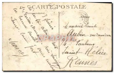 Arras — Wielka Plac — Zamek Wody — wydawca E. RIFF — Rewers