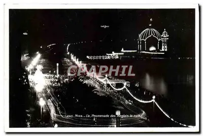 Nice - A Promenade des Anglais à noite — n° série 240