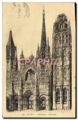 Rouen — Catedral — Conjunto — Edição La Cigogne, n°139