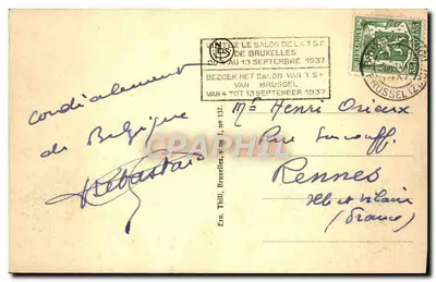 Bruxelas - Praça de Brouckère — editor Thill, série 137 — Verso