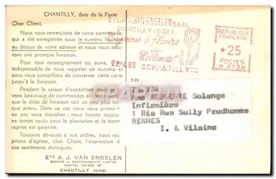 Nasz ogród na Floraldies — Paryż 1964 — Ets. A.J. Van Engelen S.A.R.L. — Rewers