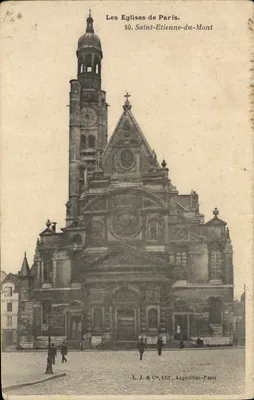 Igreja de Saint-Etienne-du-Mont — Paris — L. J. & Cie, editora, Angoulême-Paris