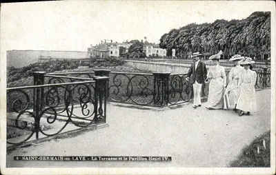 SAINT-GERMAIN-en-LAYE - A Terrasse e o Pavilhão Henri IV.