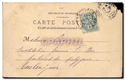 Avignon - Antigo Hotel das Moedas — editor Phramotyp E. Lacour, Marselha, n° 145 — Verso