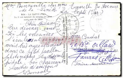 La Capte — Casa cercada de pinheiros — Edições « MAR » — Verso