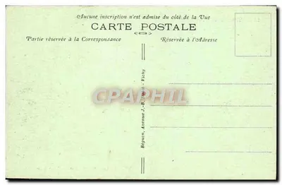 Jezioro CHAMBON i Góry Dore — piękna sceneria Auvergne — seria 3377 — wydawca Béguin, Vichy — Rewers