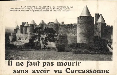 Carcassonne — Vista Geral do Sul — Editor não identificado, n° de série 3