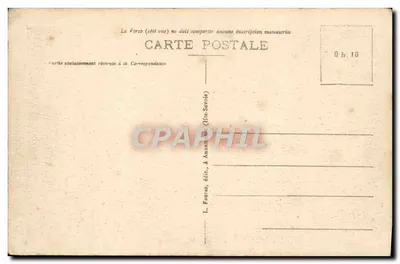 Lago de Annecy (Alta Saboia) — Castelo de Duingt e Talloires — editor L. Farraz, n° 1057 — Verso