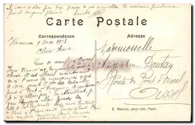 Vincennes — O Castelo Forte, Pavilhão da Rainha — E.M. n°3434 — Verso