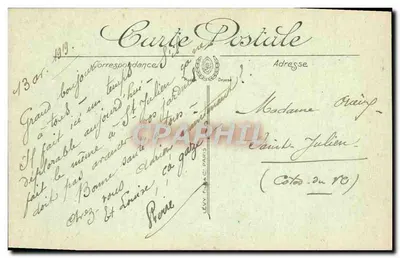 Saint-Dié — Brzegi rzeki Meurine — Lévy Frères, Paryż — Rewers