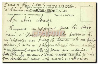 París — Hospital Militar del Val-de-Grâce — editor J.H. n°160 — Reverso