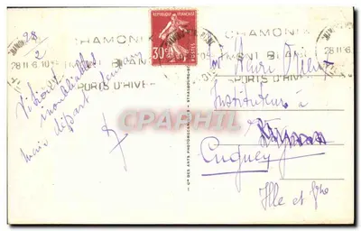 Chamonix-Mont-Blanc — Widok na Mont-Blanc — LL 65 — Planpraz — Rewers