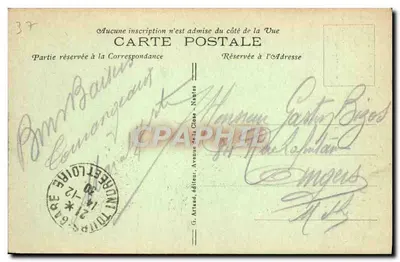 Tours — Die Kathedrale Saint-Gatien — G. Artaud, Verlag, n° 447 — Rückseite