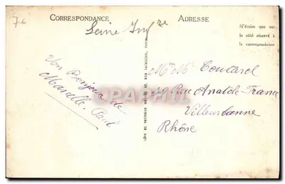 Le Tréport — Widok plaży i wille — LL — Rewers