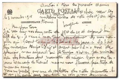 Wesserling (Altos do Alsácia) — Um Canto da Vale — Ad. Weick, Saint-Dié N° 11424 — Verso
