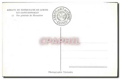 Abbaye de Notre-Dame de Lérins — Ogólny widok klasztoru — Wydawca GAP — Rewers
