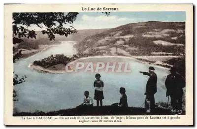 O Lago de Sarrans — Vista do lago e do ponte de Laussac — Helias