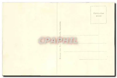 Vevey — Vista tirada do Monte Pélerin — Édition Art. Perrot, Lausanne, n° 3810 — Verso