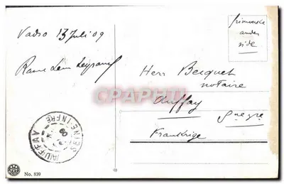 Widok na Hornelen, Nordfjord — krajobraz fiordowy pod zachodem słońca — n° 839 — Rewers