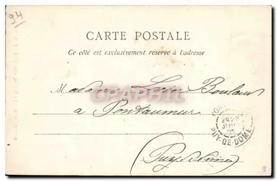 Vincennes — Donjon, strona północna — C. L. C. — Rewers