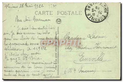 Reims — Hotel de Ville — Mayoralty — OR — Verso