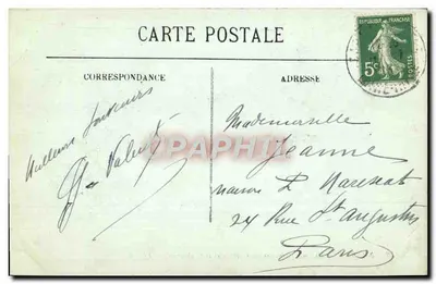 NANTES — Wewnętrzna część zamku i katedra — LL. — N° 158 — Rewers