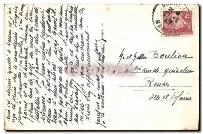 Granville — Efekty fal na Digue — CPAPHIL n°225 — Rewers