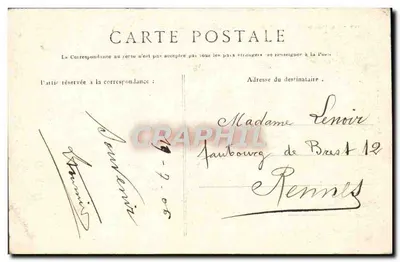 Sainte-Anne d'Auray — Bazylika i Plac — Kolekcja Villars, Quimper, nr 2051 — Rewers