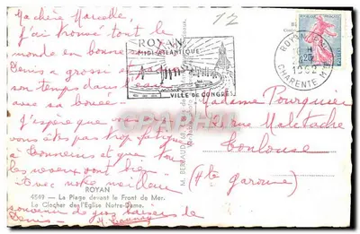 Royan — Plaża przed Kościołem Najświętszej Panny Maryi — Tito — Rewers