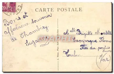 Chambéry — Plac Centenaria i bulwar Kolumny — Savoie Tourisme — Rewers