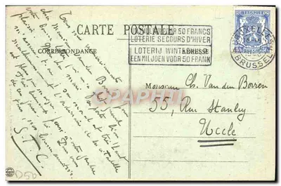 Arredores de Cherbourg — Rochos e saída da Gruta — JOBOURG — Verso