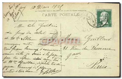 Nice — Widok w kierunku Mont Boron — Alpy Morskie, wydawca nieznany, nr 41 — Rewers