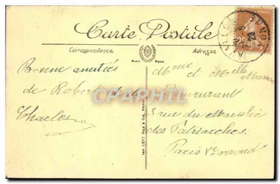 Avallon — Vista tirada das Chaumes — LL. n°4 — Verso