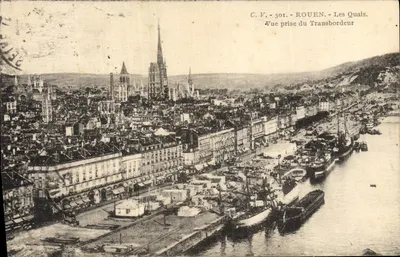 Rouen — Les Quais — Widok z Transbordeur — C.V. 301