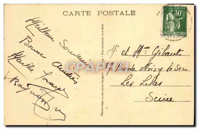 Chavaniac-Lafayette (Haute Loire) — Route de Jax — Édition Faey n°10103 — Rewers