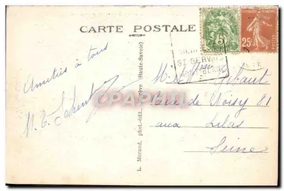 Lacet de Combloux i Mont Blanc — Haute-Savoie — wydawca L. Morand, nr 565 — Rewers