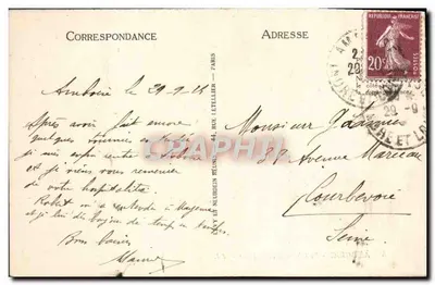 Amboise - Le Château et le Pont - LL — Verso