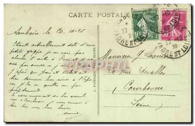 Tours - Katedra Świętego Gatiana (XII i XVI w.) - Wydawca A. Pategin, nr 122 — Rewers