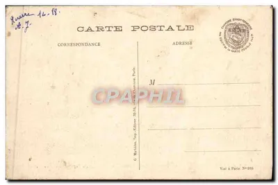 Niemieckie trachty w lesie Sabot — Po naszej ofensywie w Champagne — G. Malliére, wydawca, N°316 — Rewers