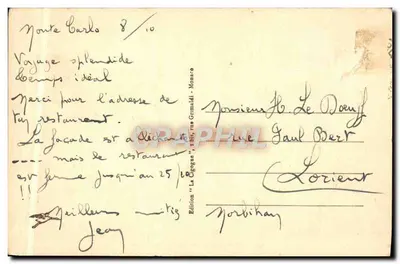Monte-Carlo - La entrada del Casino - Edición 'La Goguette', n°152 — Reverso