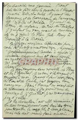 Argel - Hospital Maillot - Avenida Hoche — CAP — Verso