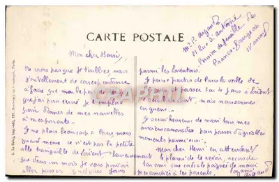 Paryż - Trocadéro — widok Pałacu Chaillot — wydawca La Boëly, nr 4507 — Rewers