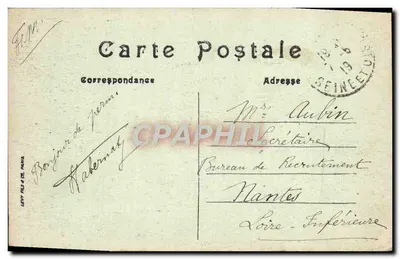 Paris — Le Bois de Boulogne — La Cascade — LL. — n° 258 — Verso