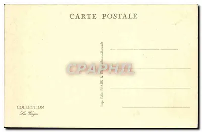 Bussang — vista panorâmica — Coleção Des Voyages, editor Braun & Cie, n° 142 — Verso