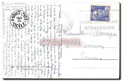 Mont Sainte-Odile — Widok z lotu — wydawca nieznany, nr 118 — Rewers