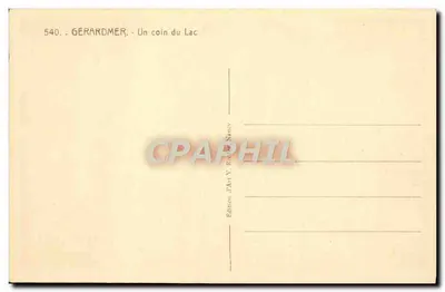 GÉRARDMER - Een hoekje van het meer — Zoeder — Achterkant