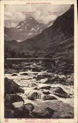 Cauterets - Le Gave de Lutour au-dessous du lac d'Estom — Les Hautes-Pyrénées — Phototype Labouche, Toulouse, n° 273