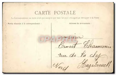 LILLE — Palazzo Rameau, Porta principale — editore A. L. n°66 — Verso