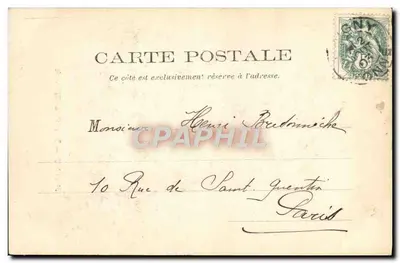 Joigny — Torre Saint-Thibault — J. D., editor em Sens — Verso